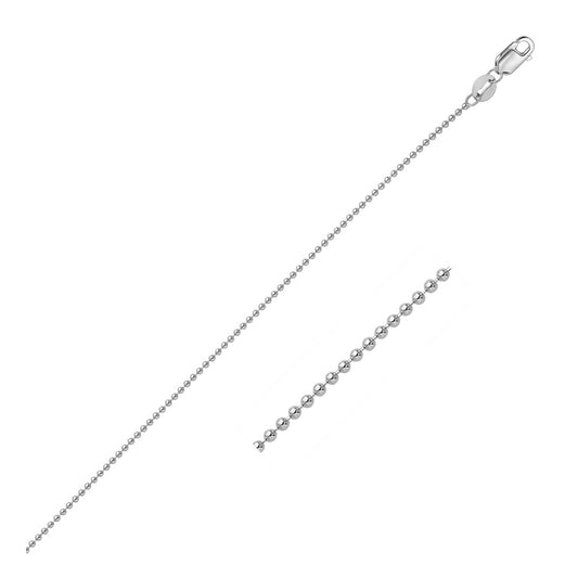 14k Bead Chain 1.0mm (1.00 mm)