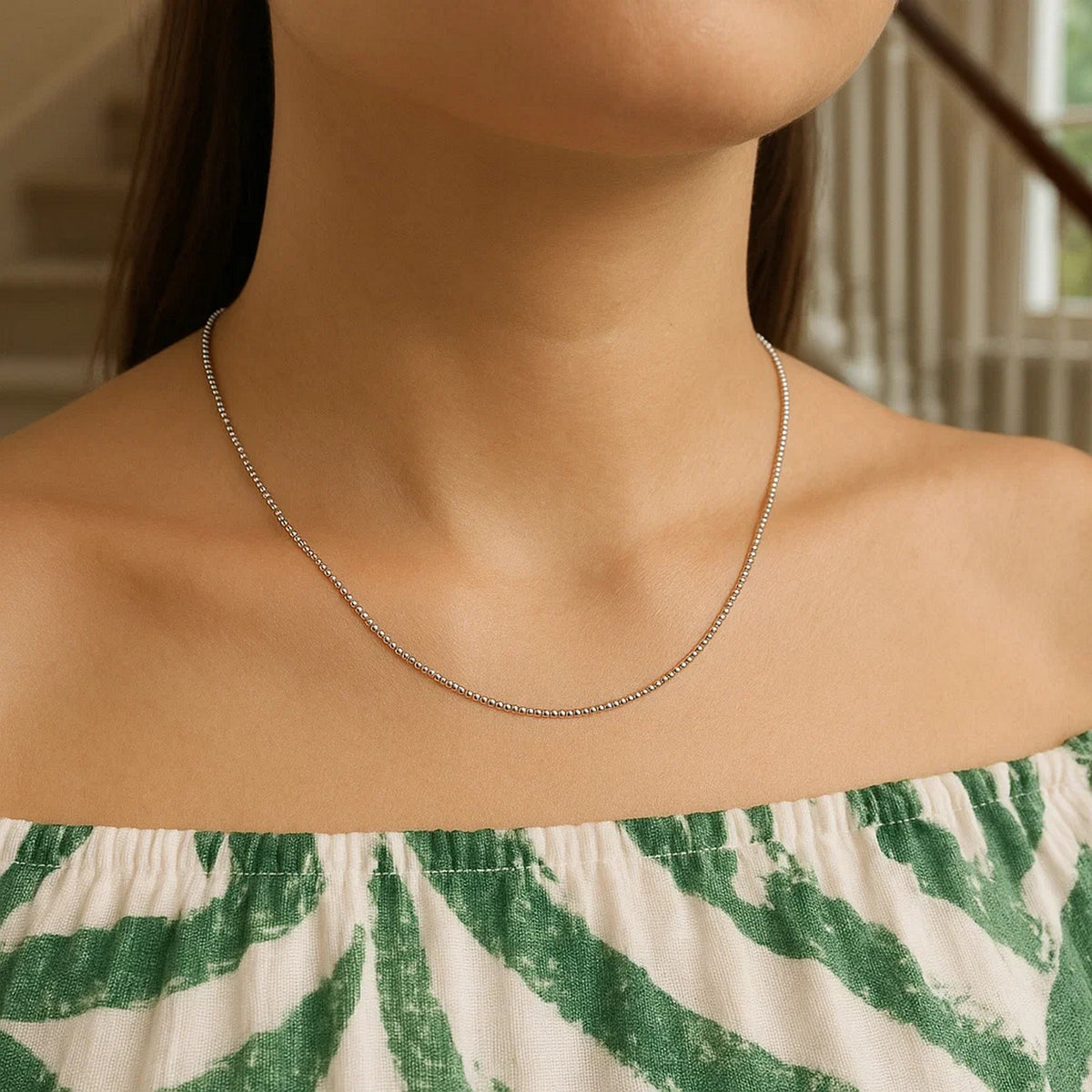 14k Bead Chain 1.0mm (1.00 mm)