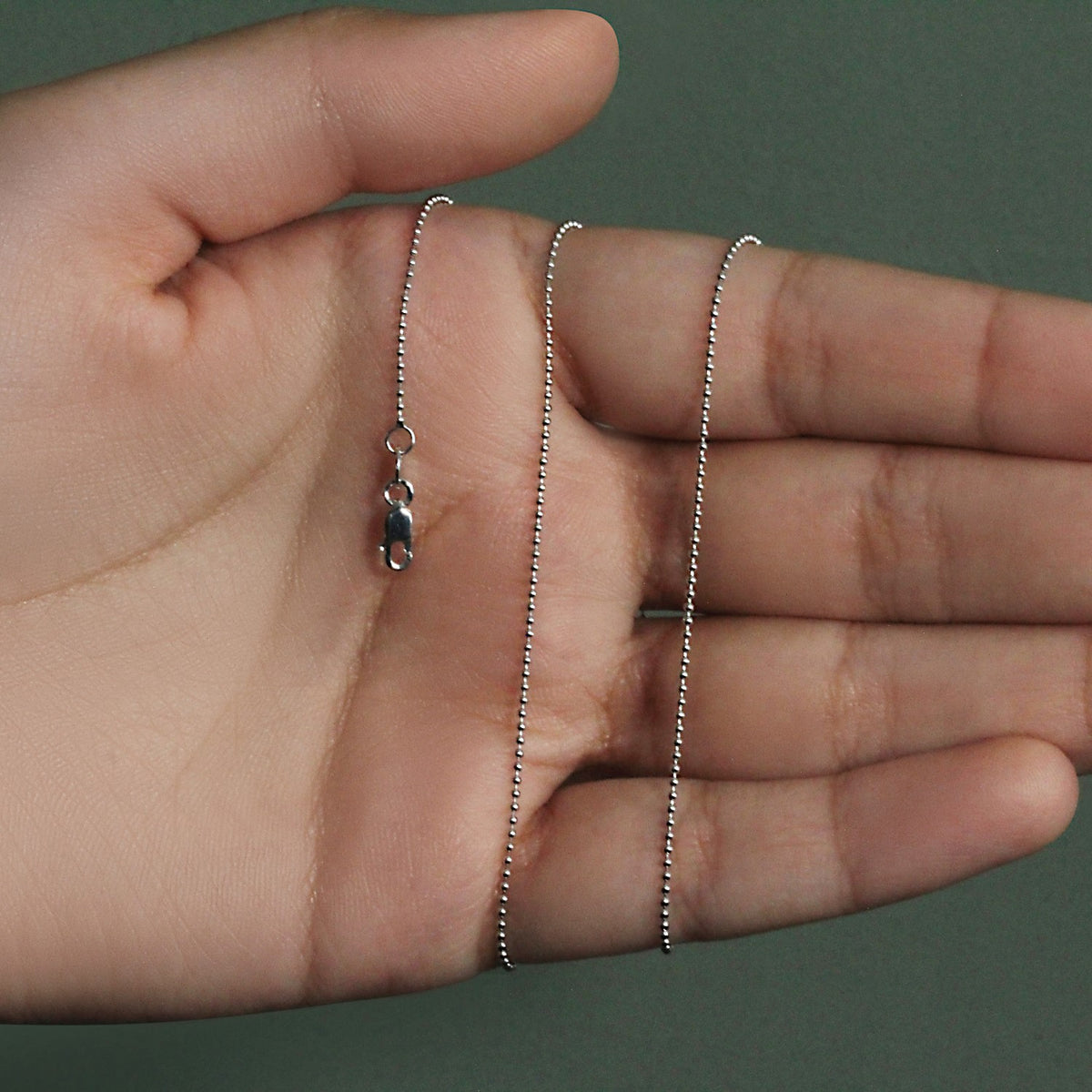 14k Bead Chain 1.0mm (1.00 mm)
