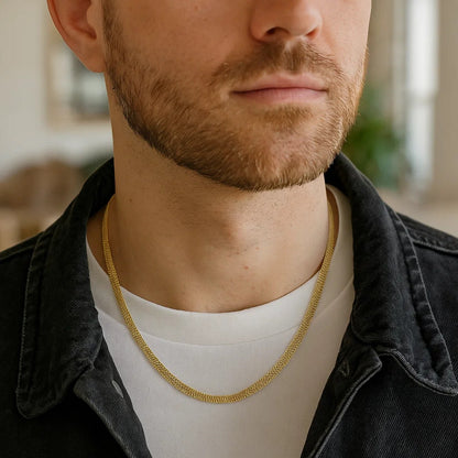 14k Yellow Gold Bismark Chain