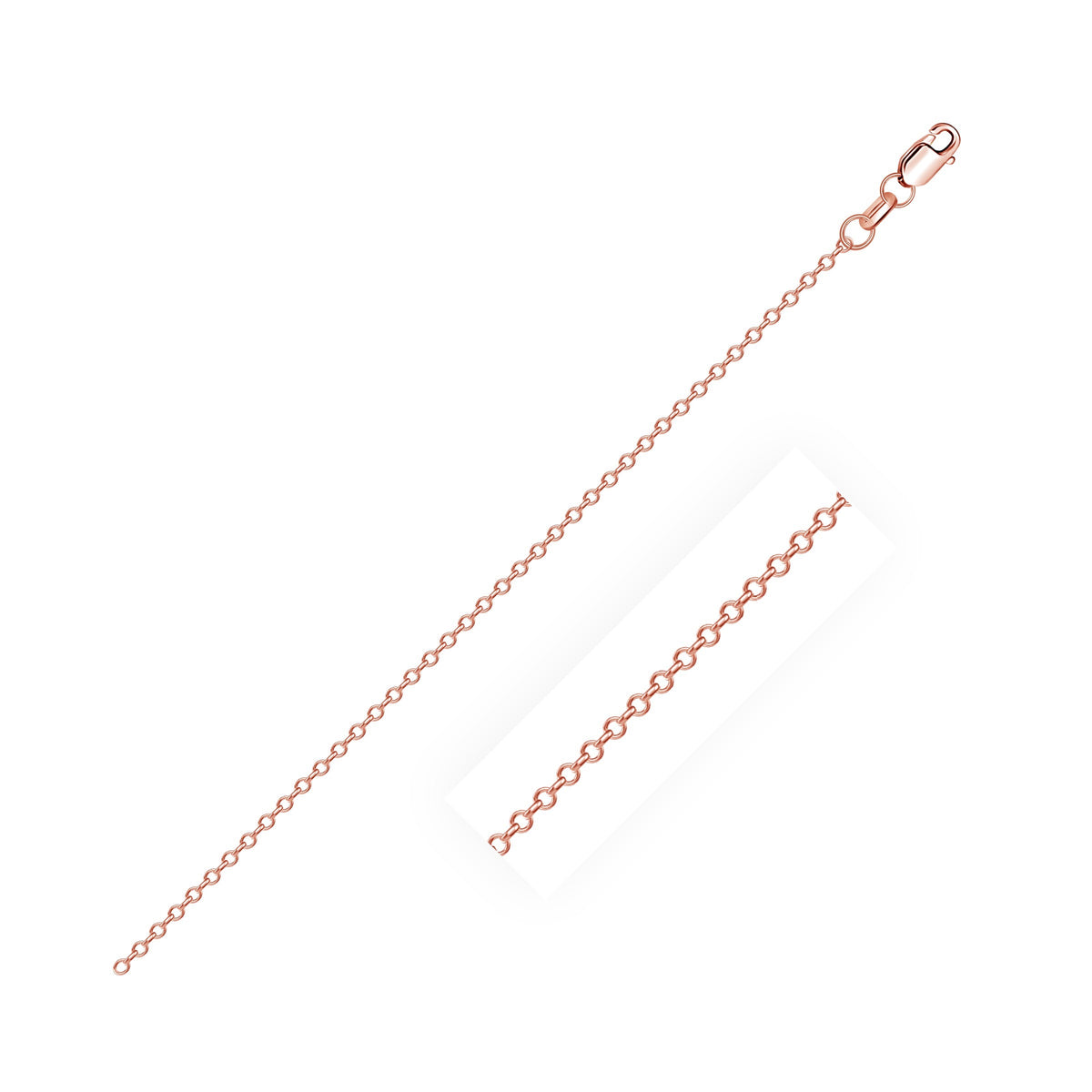 18k Diamond Cut Cable Link Chain