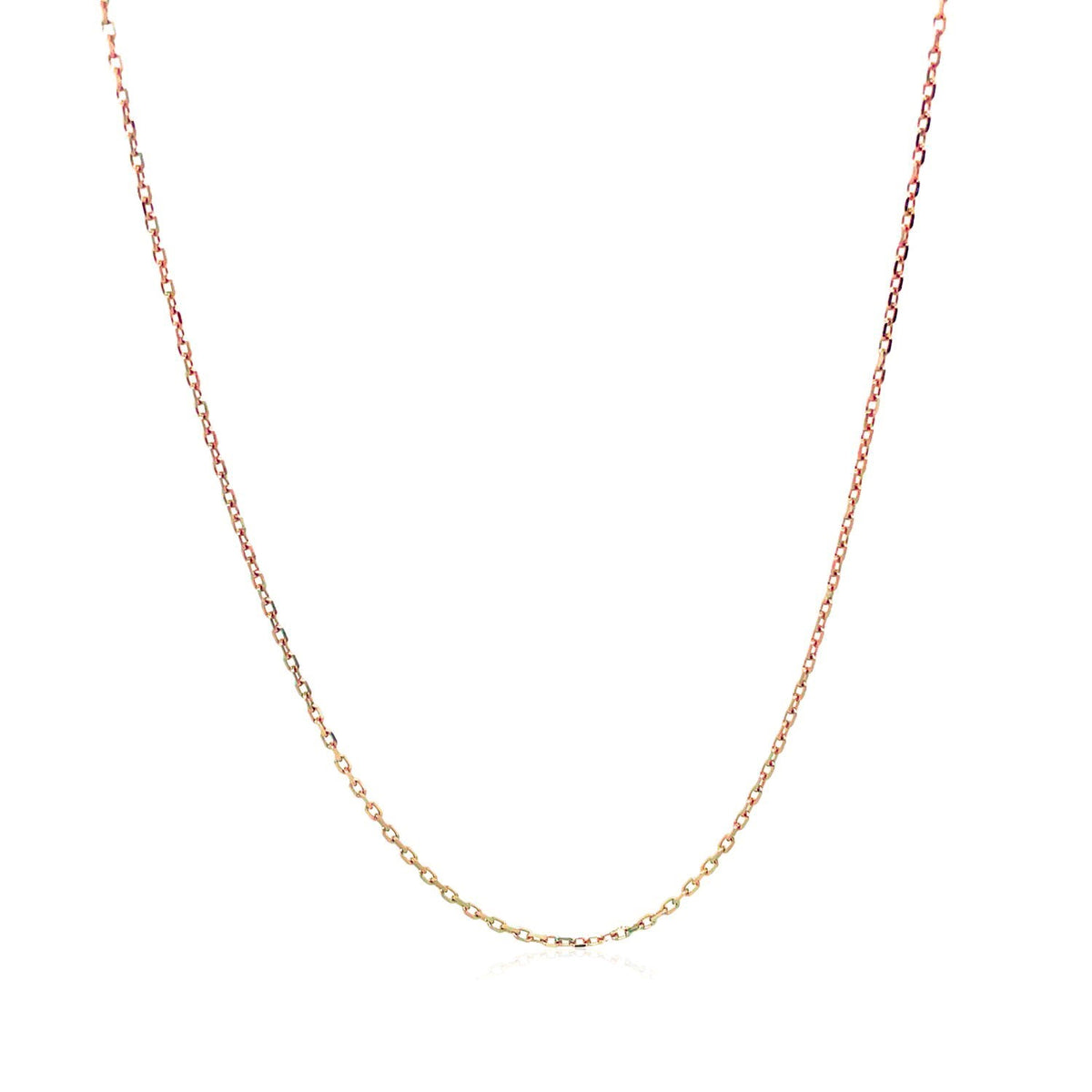 18k Diamond Cut Cable Link Chain