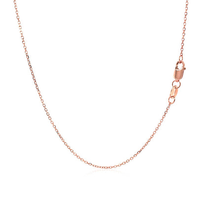 18k Diamond Cut Cable Link Chain