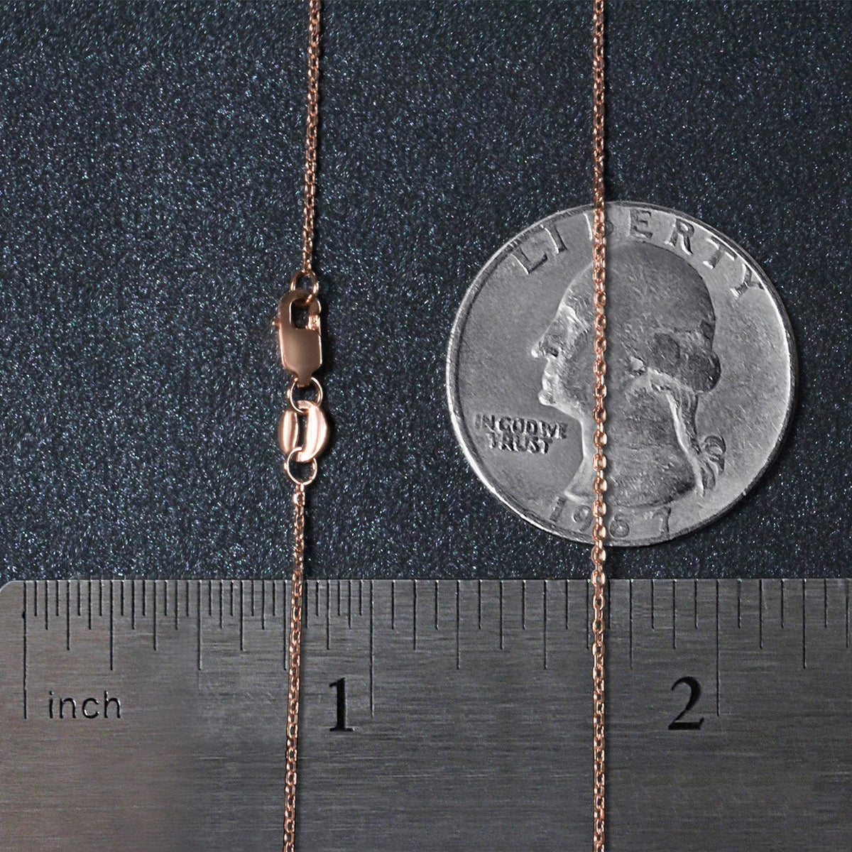 18k Diamond Cut Cable Link Chain