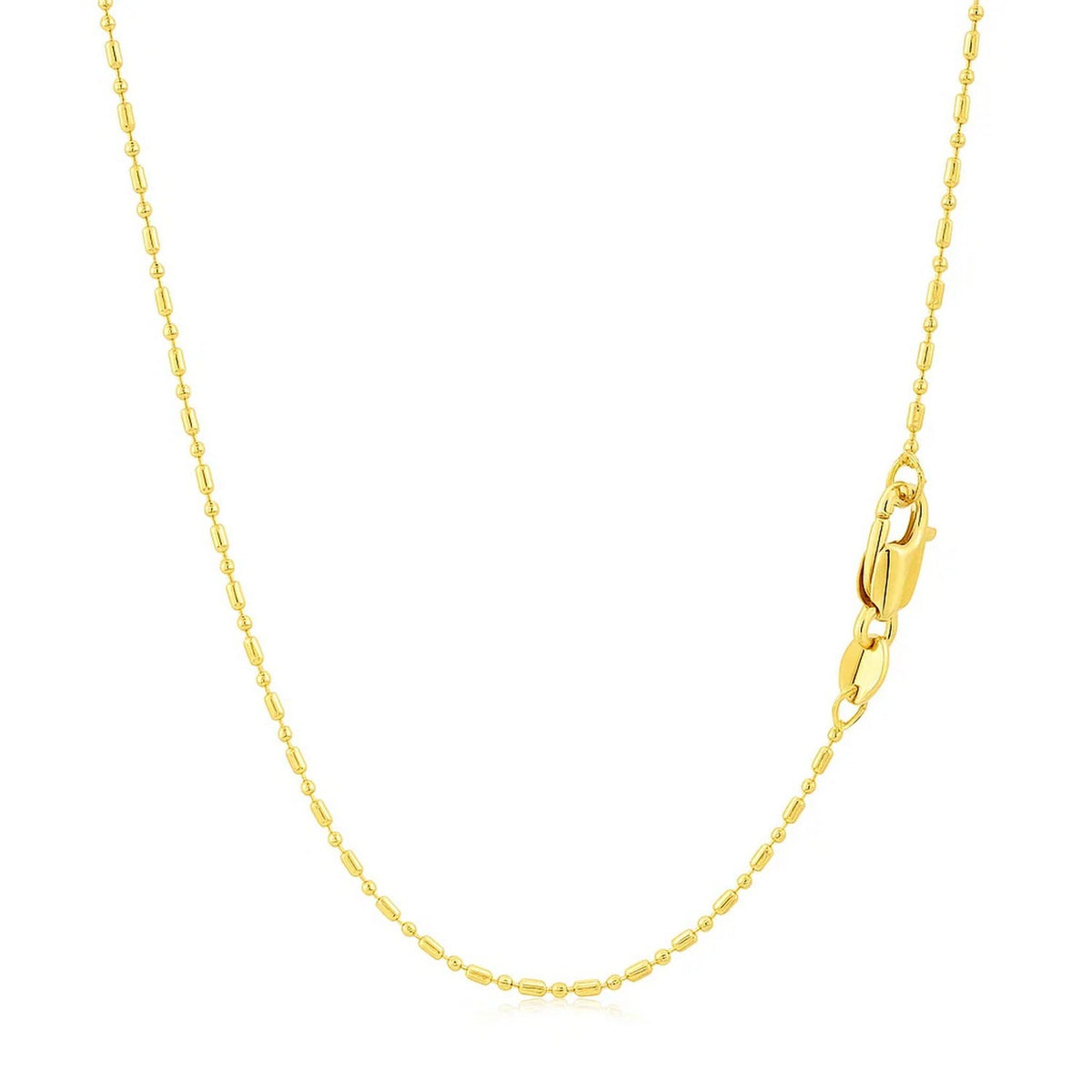 14k Diamond-Cut Bead Chain
