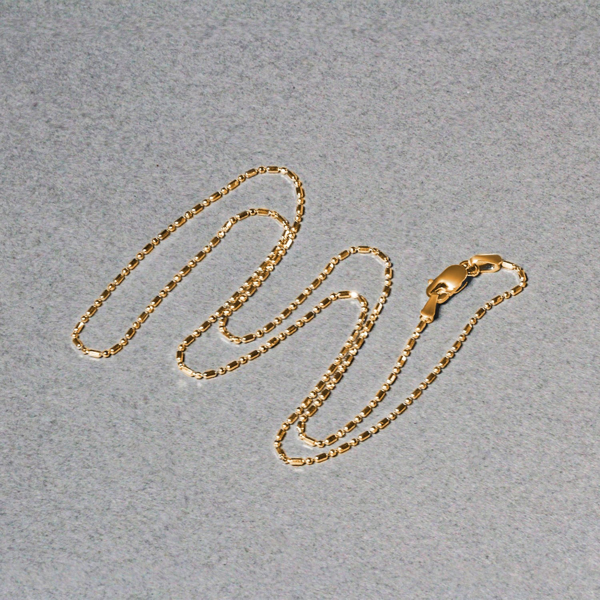 14k Diamond-Cut Bead Chain