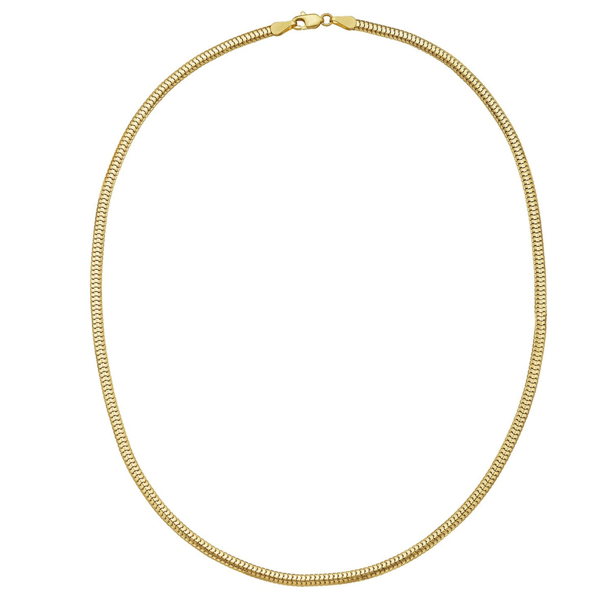 14K Yellow Gold Lite Oval Snake Chain