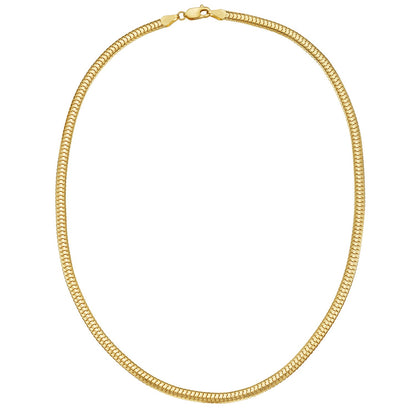 14K Yellow Gold Lite Oval Snake Chain