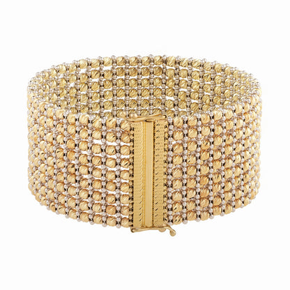 Large Red Carpet Bracelet in 14K Two Tone Gold (25.40 mm)