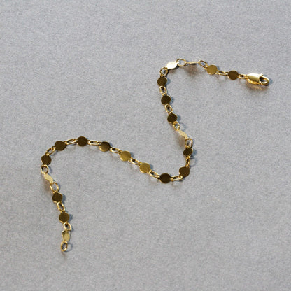 14k Bracelet with Polished Circles (3.90 mm)