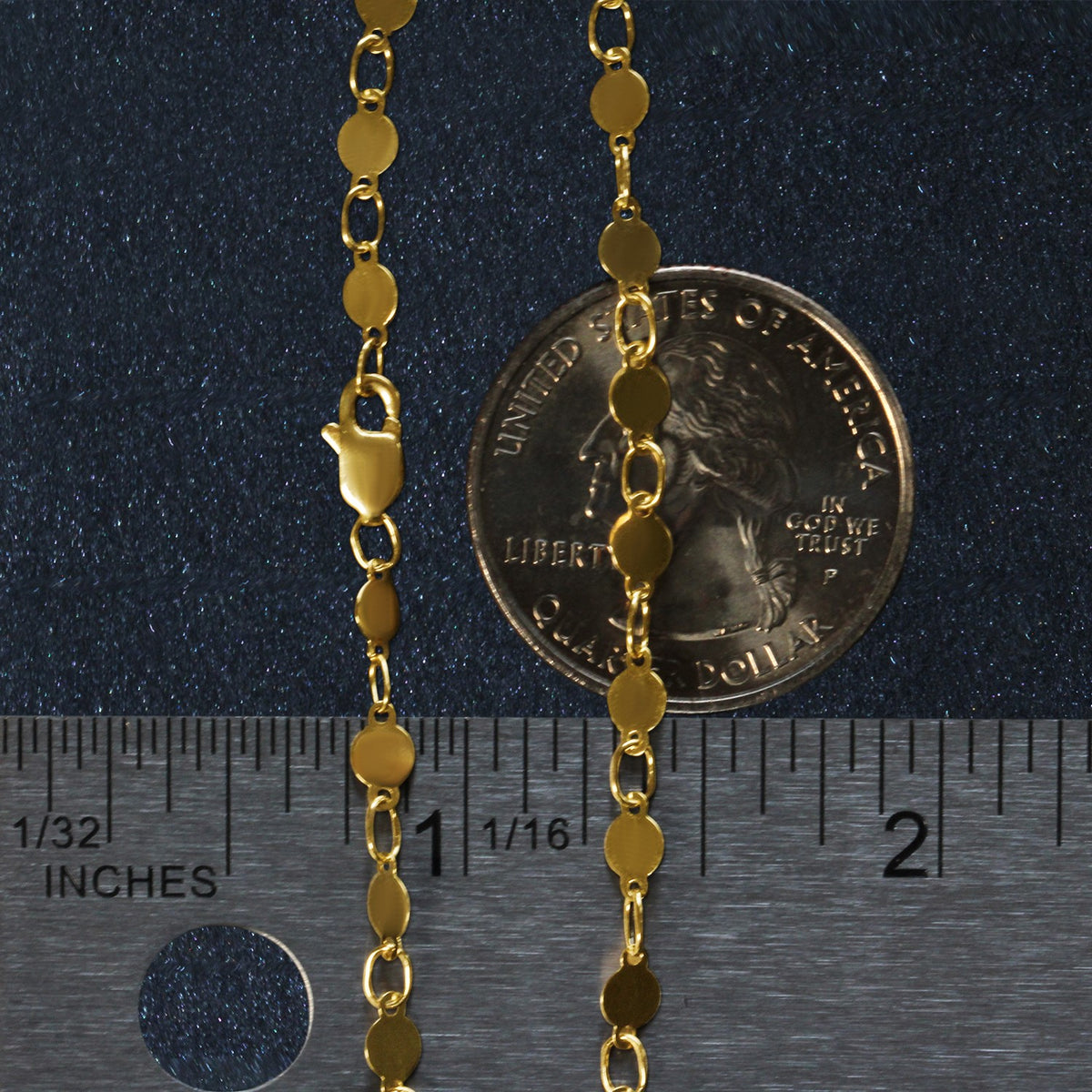 14k Bracelet with Polished Circles (3.90 mm)