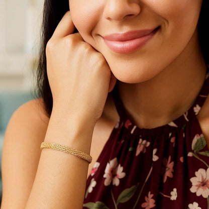 14k Yellow Gold Bismark Bracelet (7.00 mm)