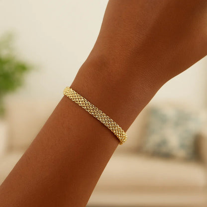 14k Yellow Gold Bismark Bracelet (7.00 mm)