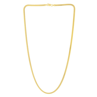 14K Yellow Gold Oval Snake Chain