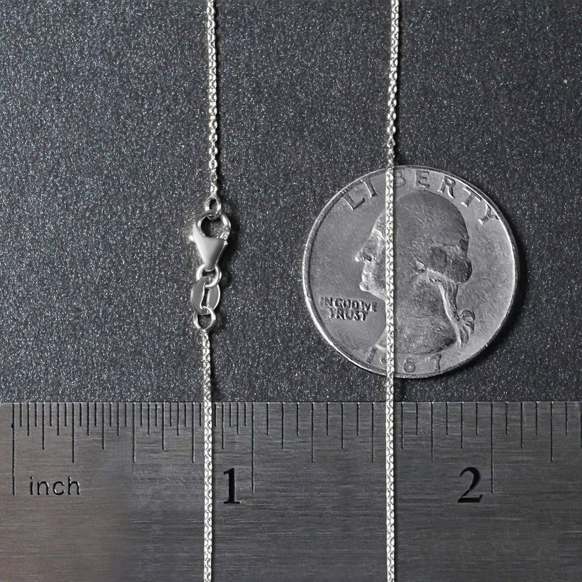 18k Round Cable Link Chain