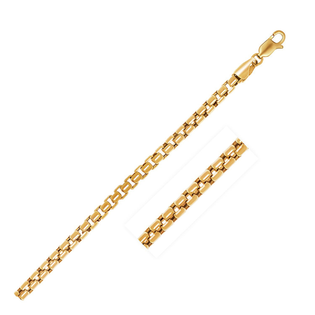 14k Round Box Chain