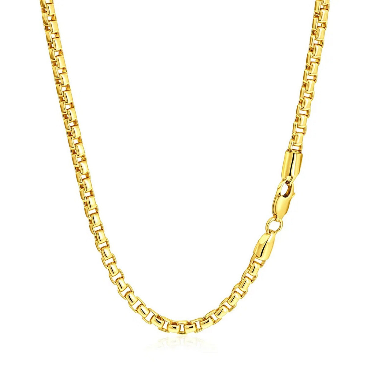 14k Round Box Chain