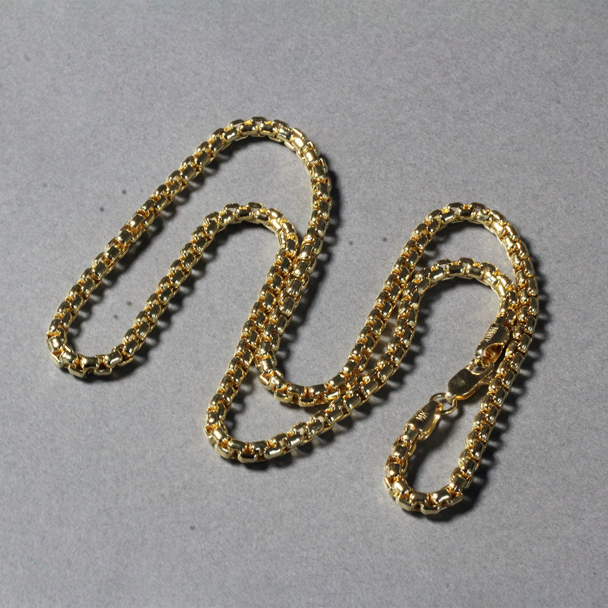 14k Round Box Chain