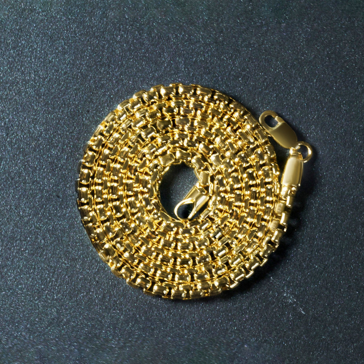 14k Round Box Chain