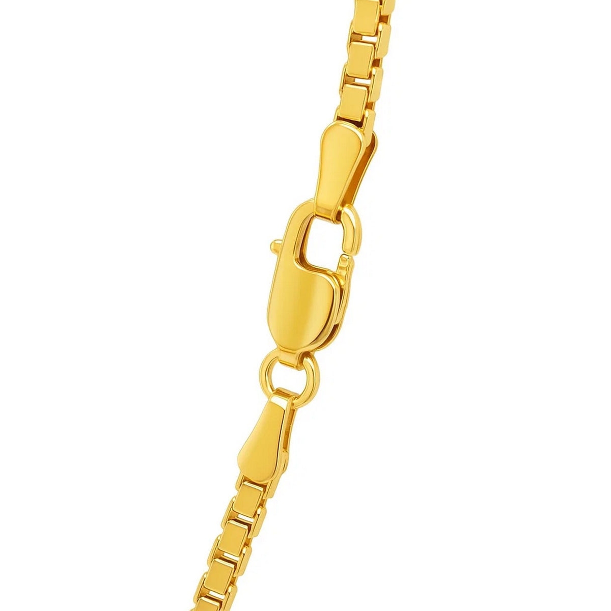 14k Yellow Gold Semi Solid Box Chain