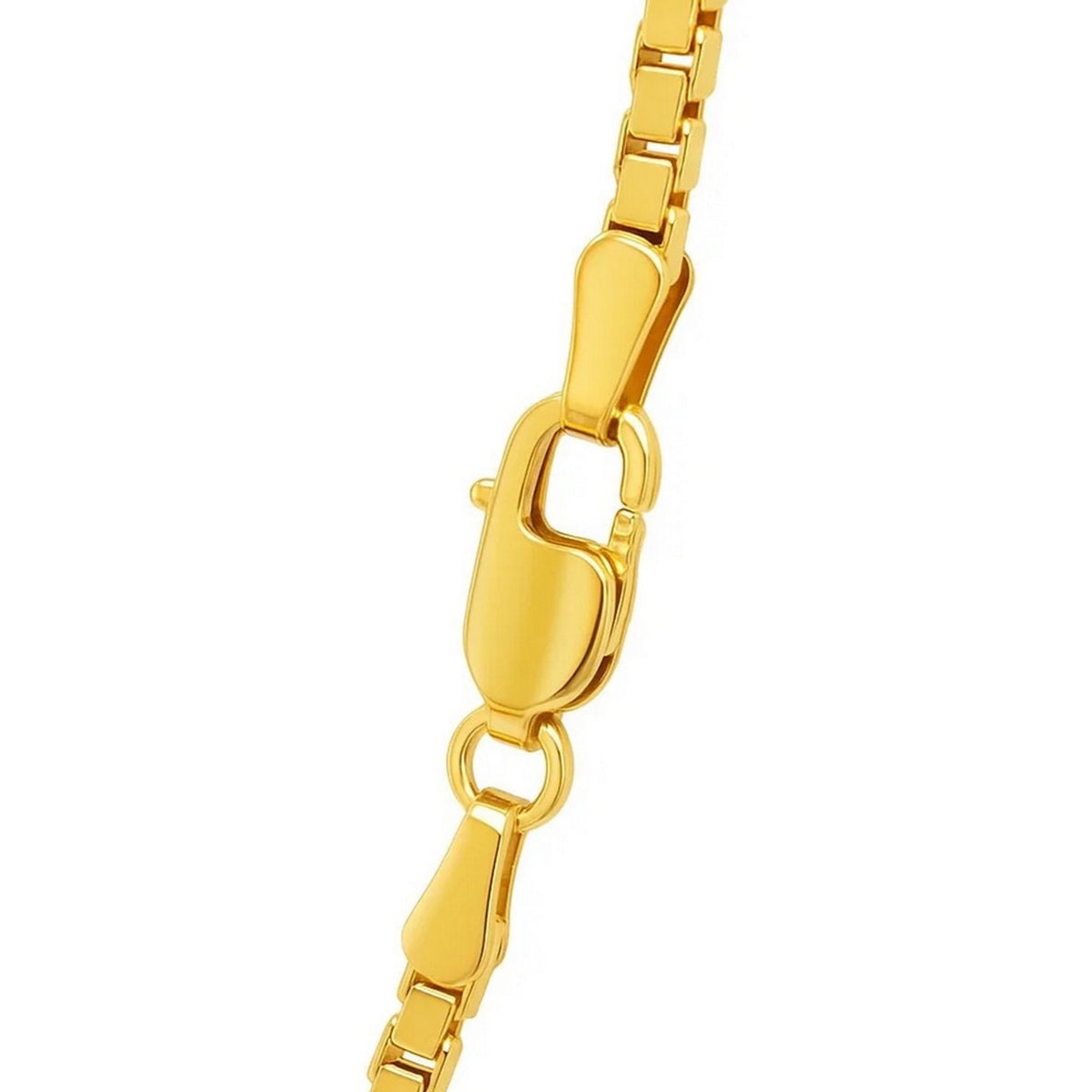 14k Yellow Gold Semi Solid Box Chain