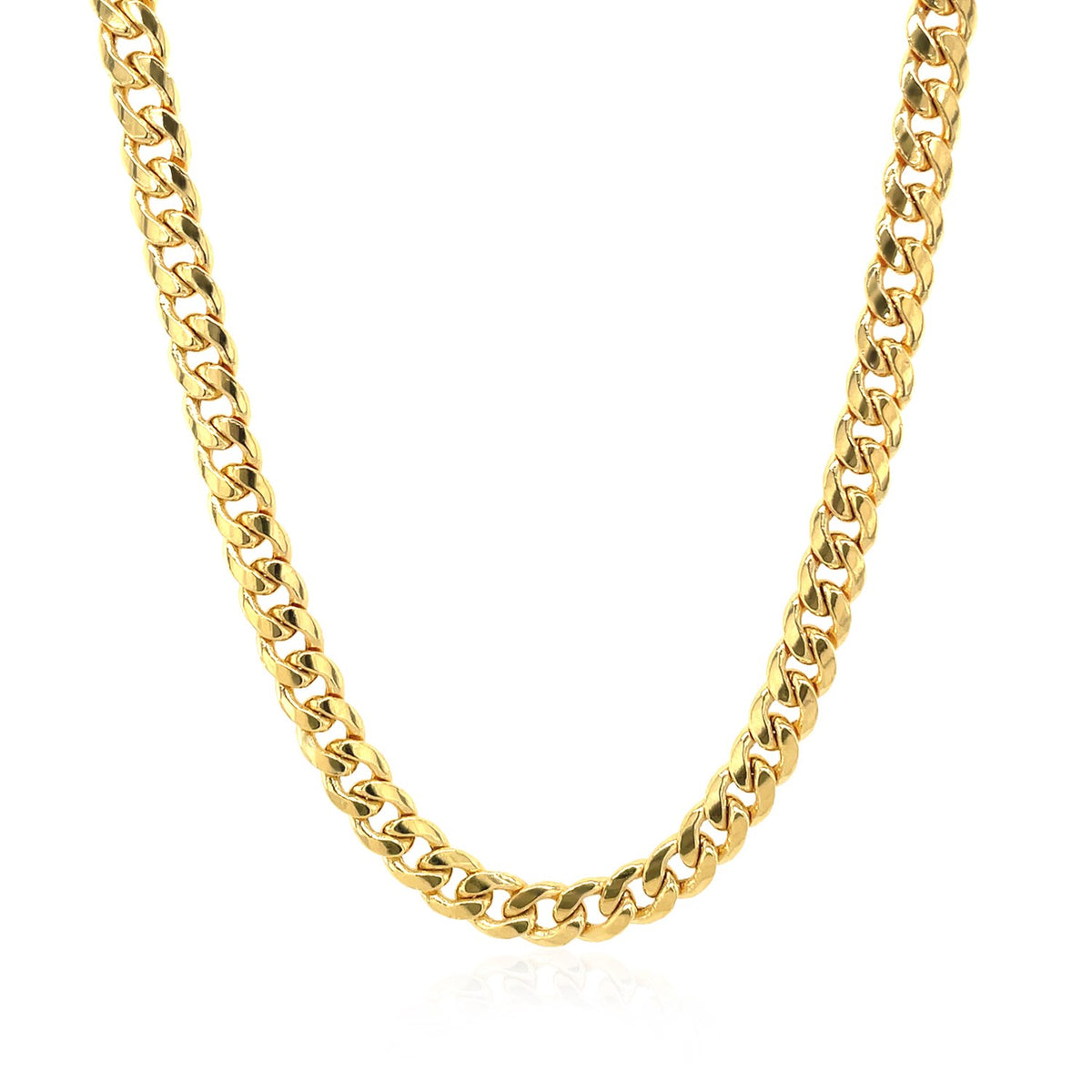14k Miami Cuban Semi Solid Chain
