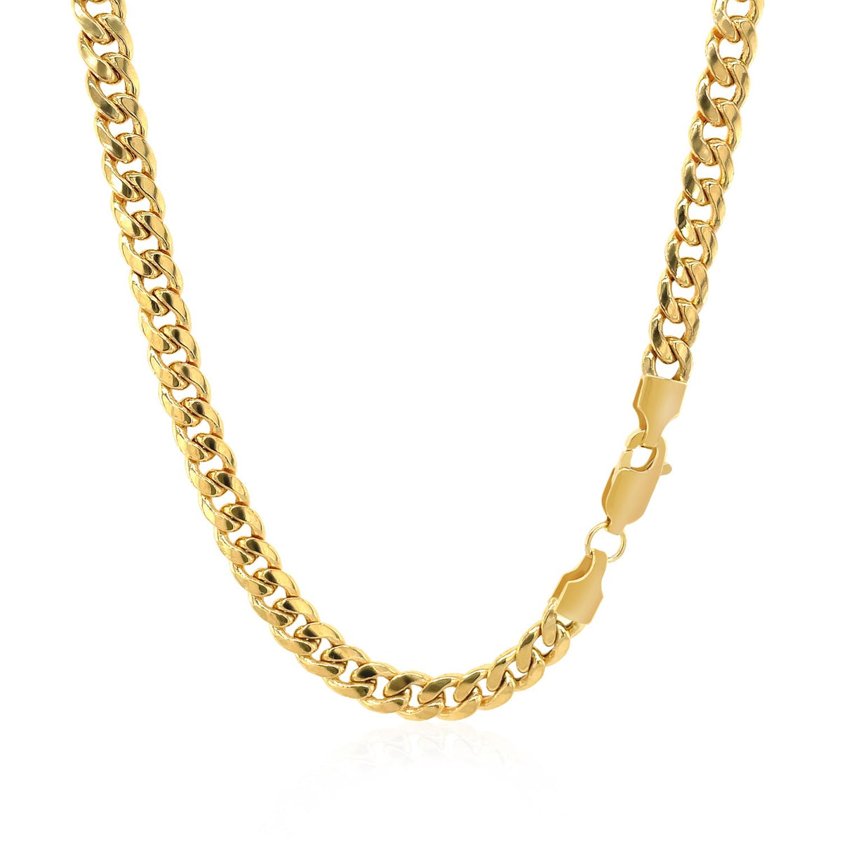 14k Miami Cuban Semi Solid Chain