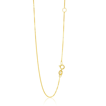 14k Adjustable Box Chain