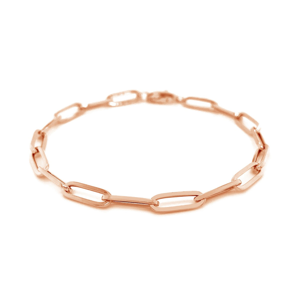 14K Bold Paperclip Chain Bracelet (4.20 mm)