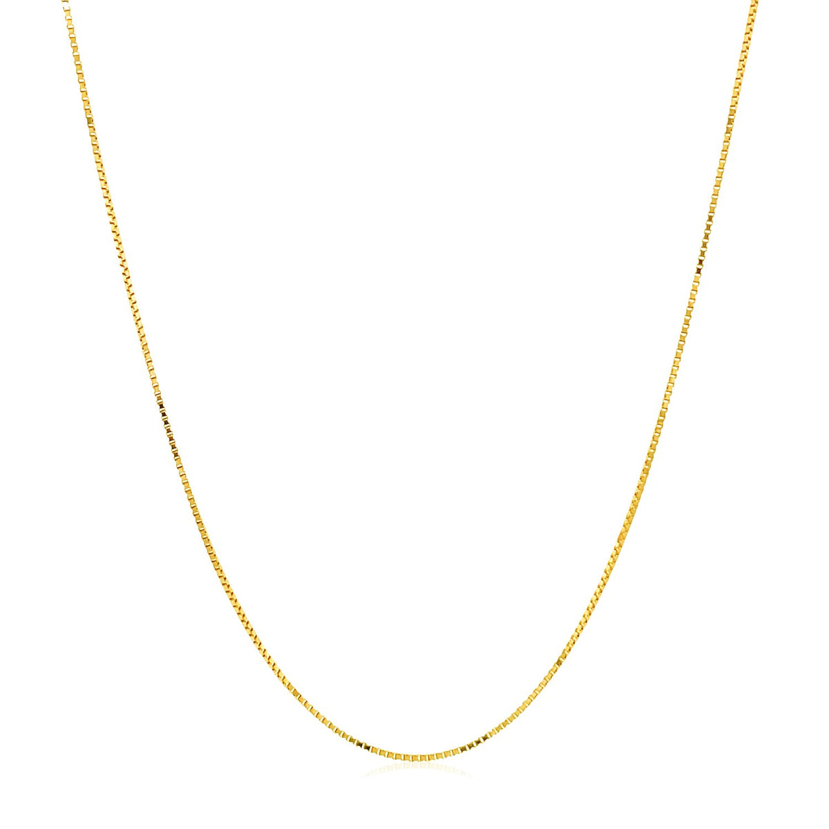 Double Extendable Box Chain in 14k (0.51 mm)