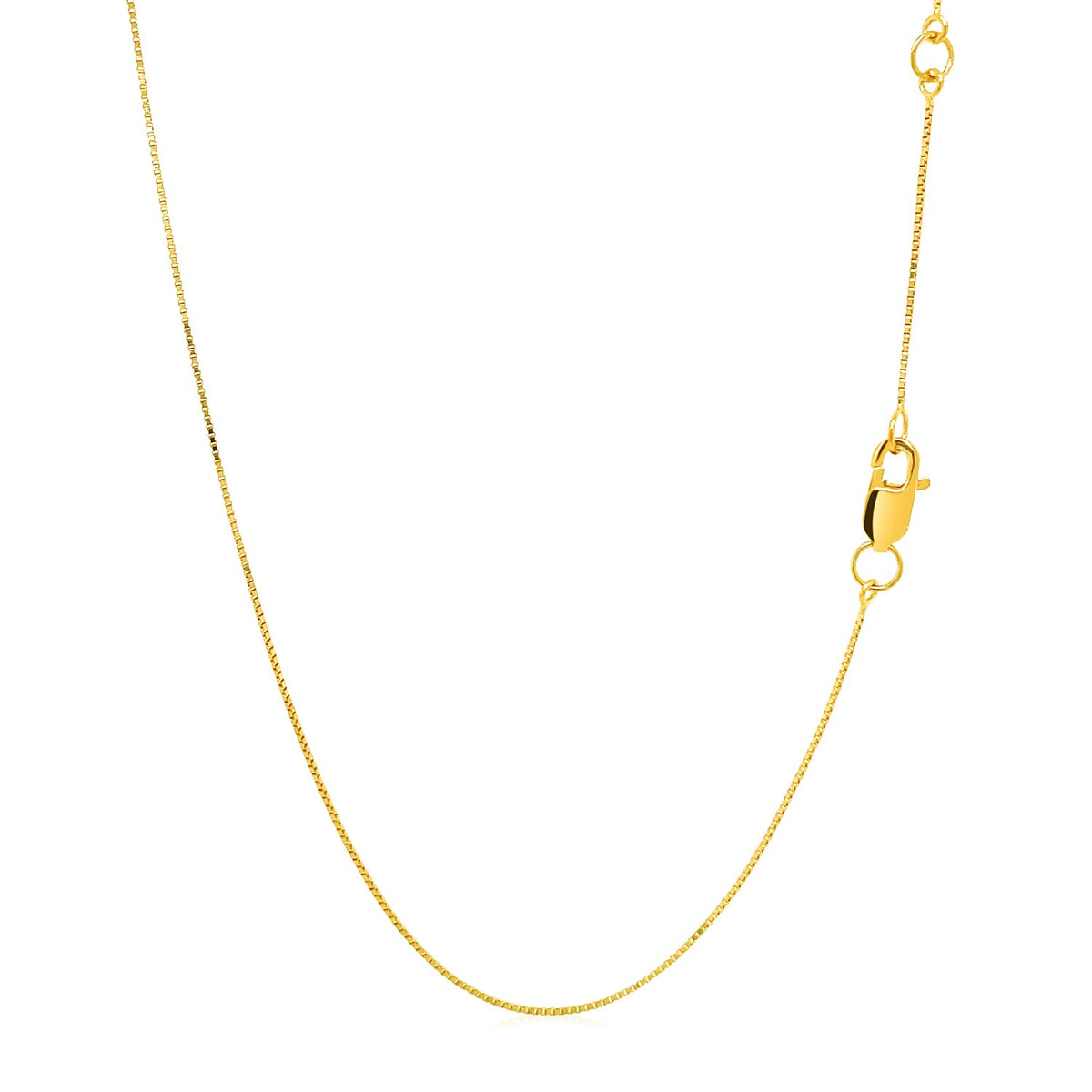 Double Extendable Box Chain in 14k (0.51 mm)