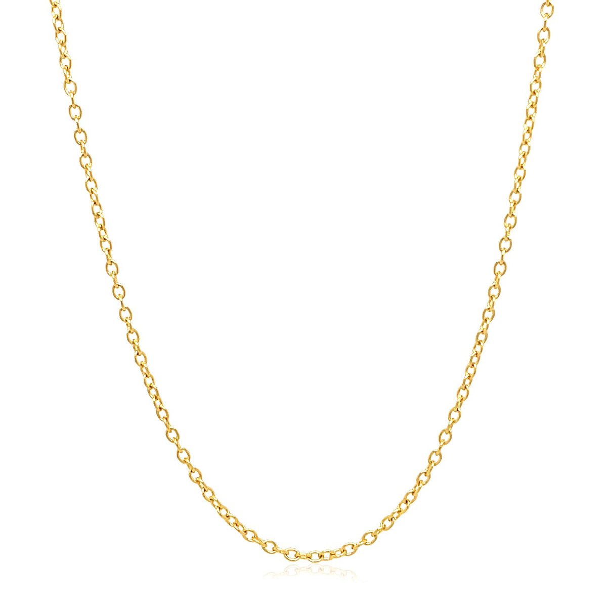 18k Round Cable Link Chain