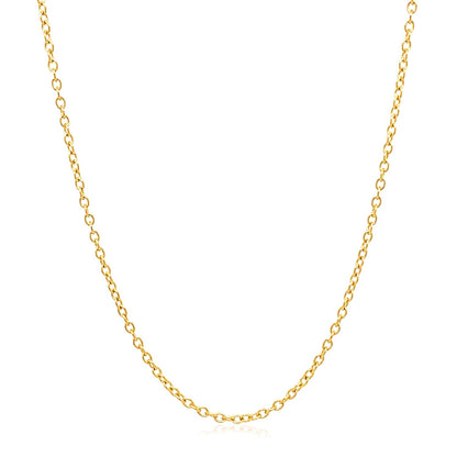 18k Round Cable Link Chain