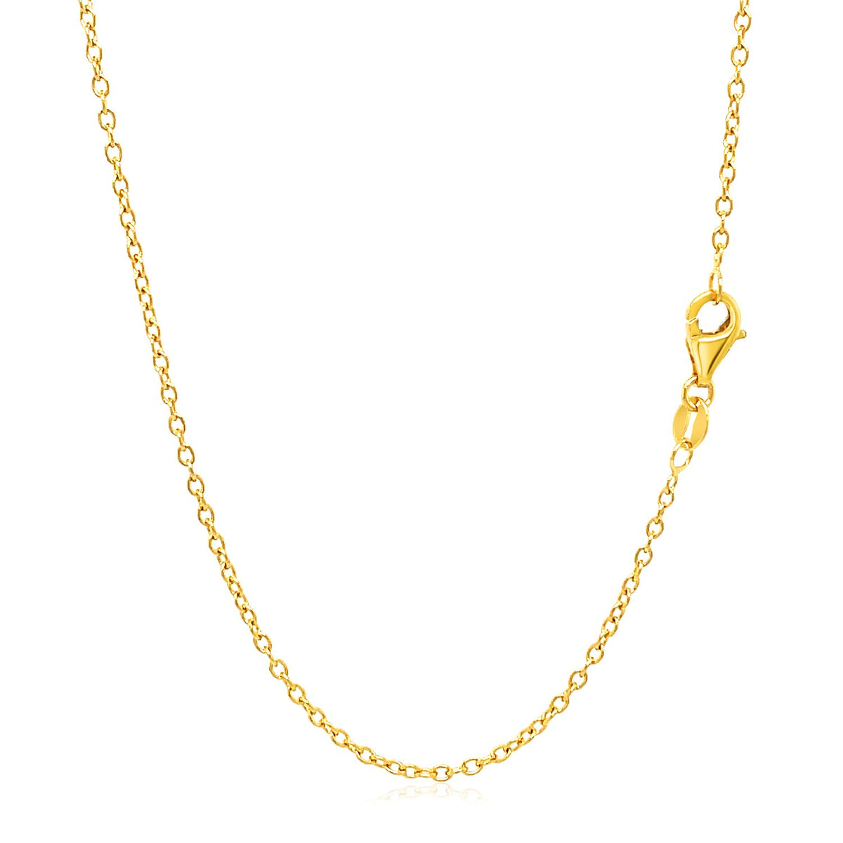 18k Round Cable Link Chain