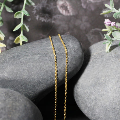 18k Round Cable Link Chain
