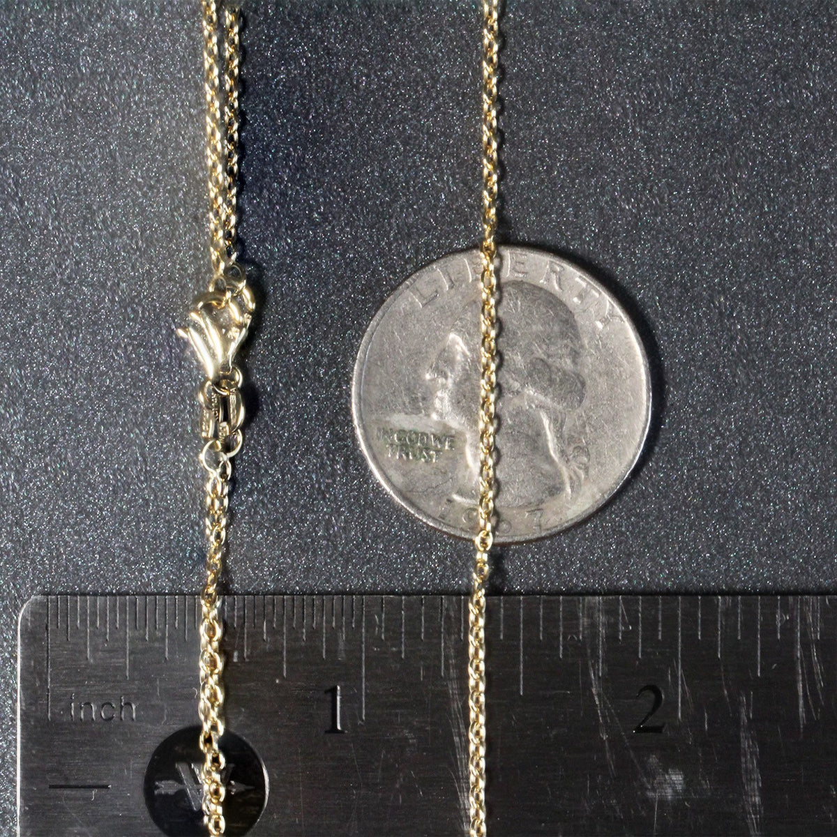 18k Round Cable Link Chain