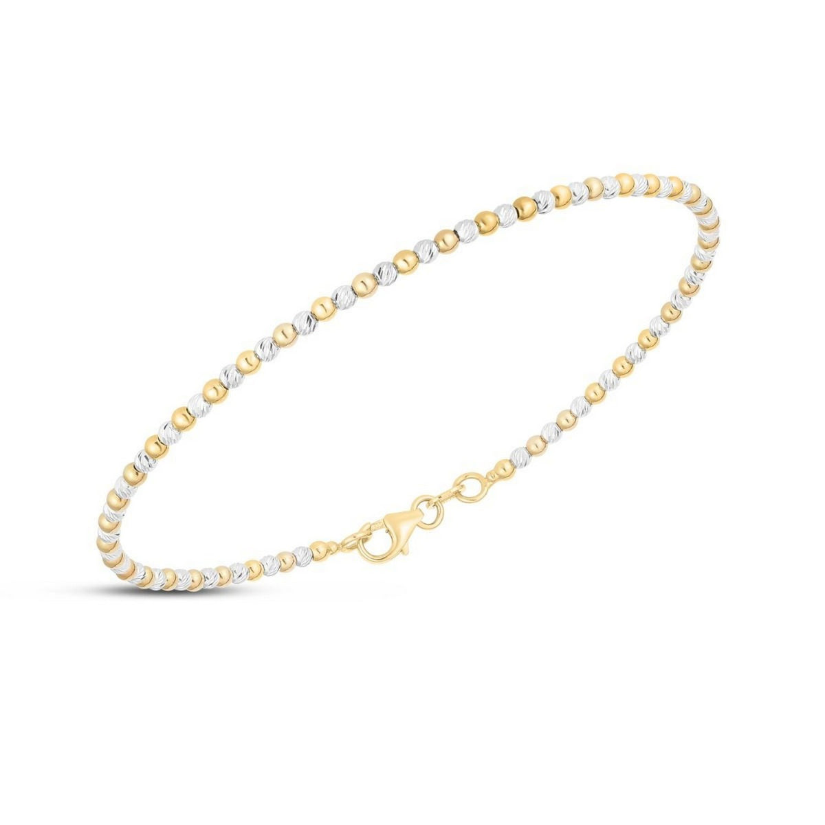 14K Yellow Gold Pallina Bead Bracelet (3.00 mm)