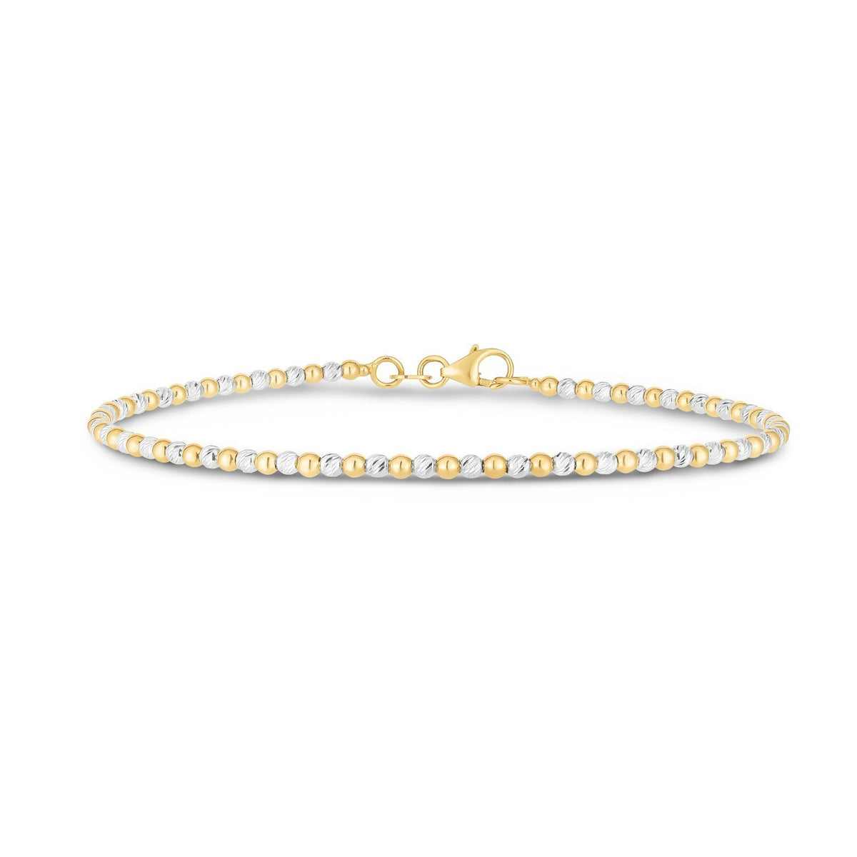 14K Yellow Gold Pallina Bead Bracelet (3.00 mm)