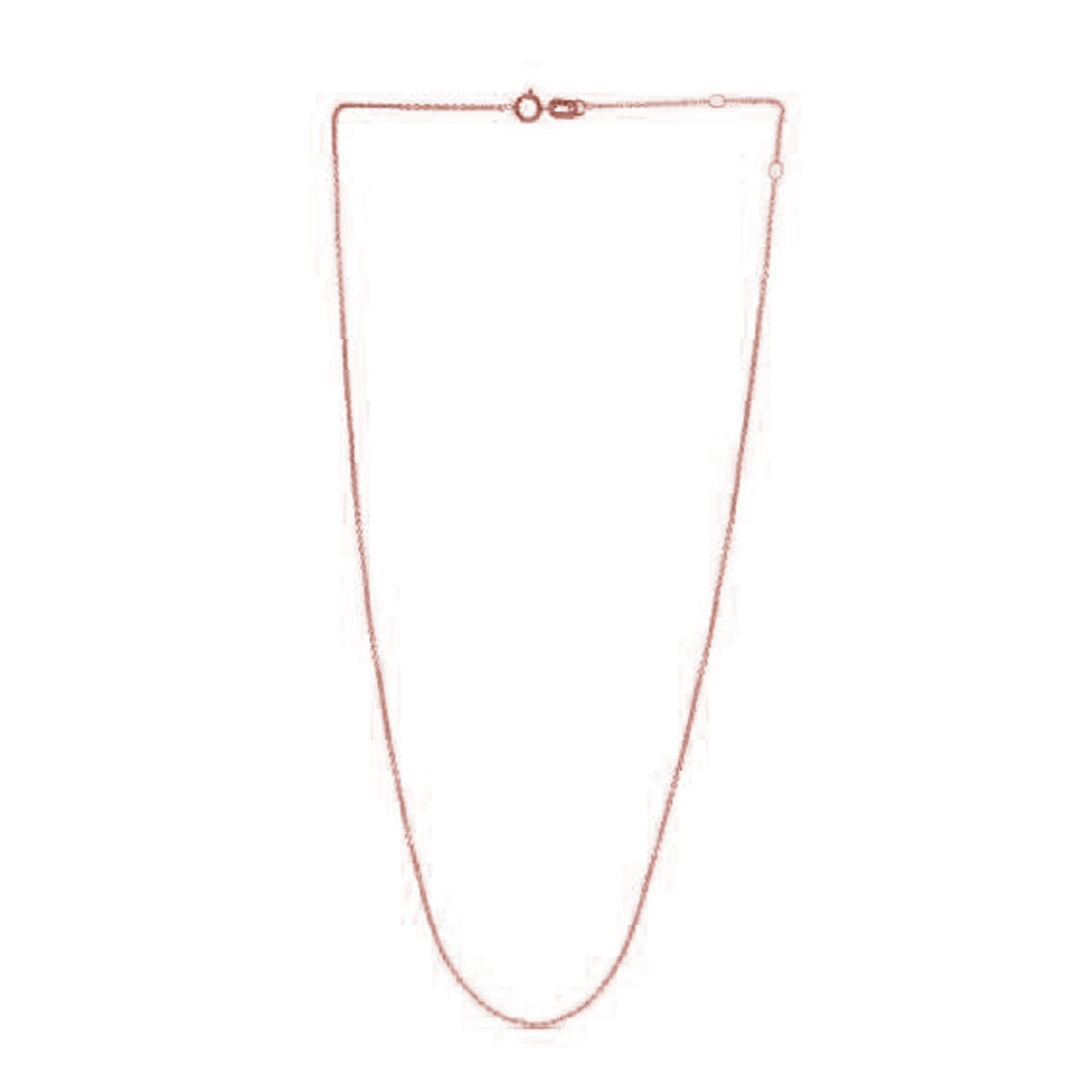 Adjustable Cable Chain in 14k White Gold