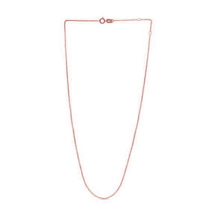 Adjustable Cable Chain in 14k White Gold