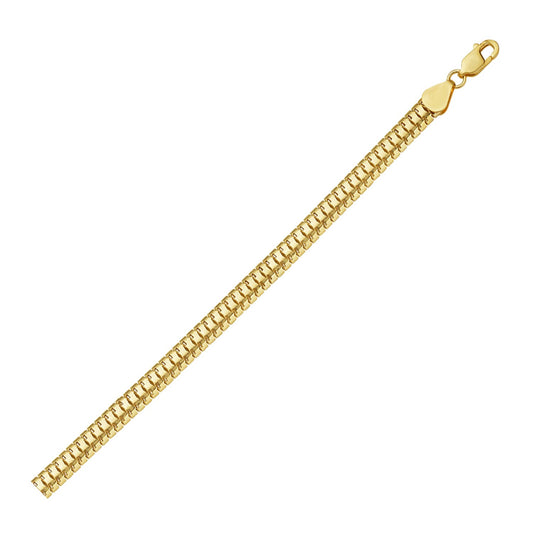 14K Yellow Gold Lite Oval Snake Chain