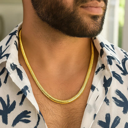 14K Yellow Gold Lite Oval Snake Chain