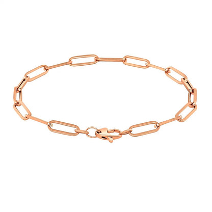 14K Extra Wide Paperclip Chain Bracelet (6.10 mm)