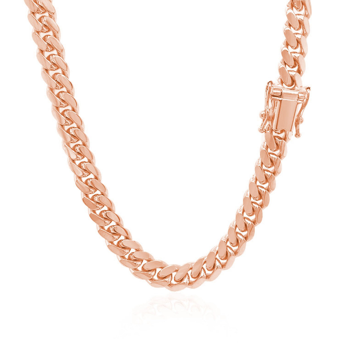14k Classic Miami Cuban Solid Chain