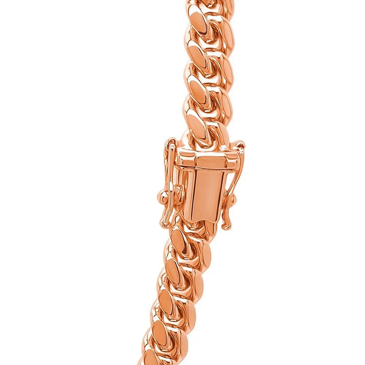 14k Classic Miami Cuban Solid Chain