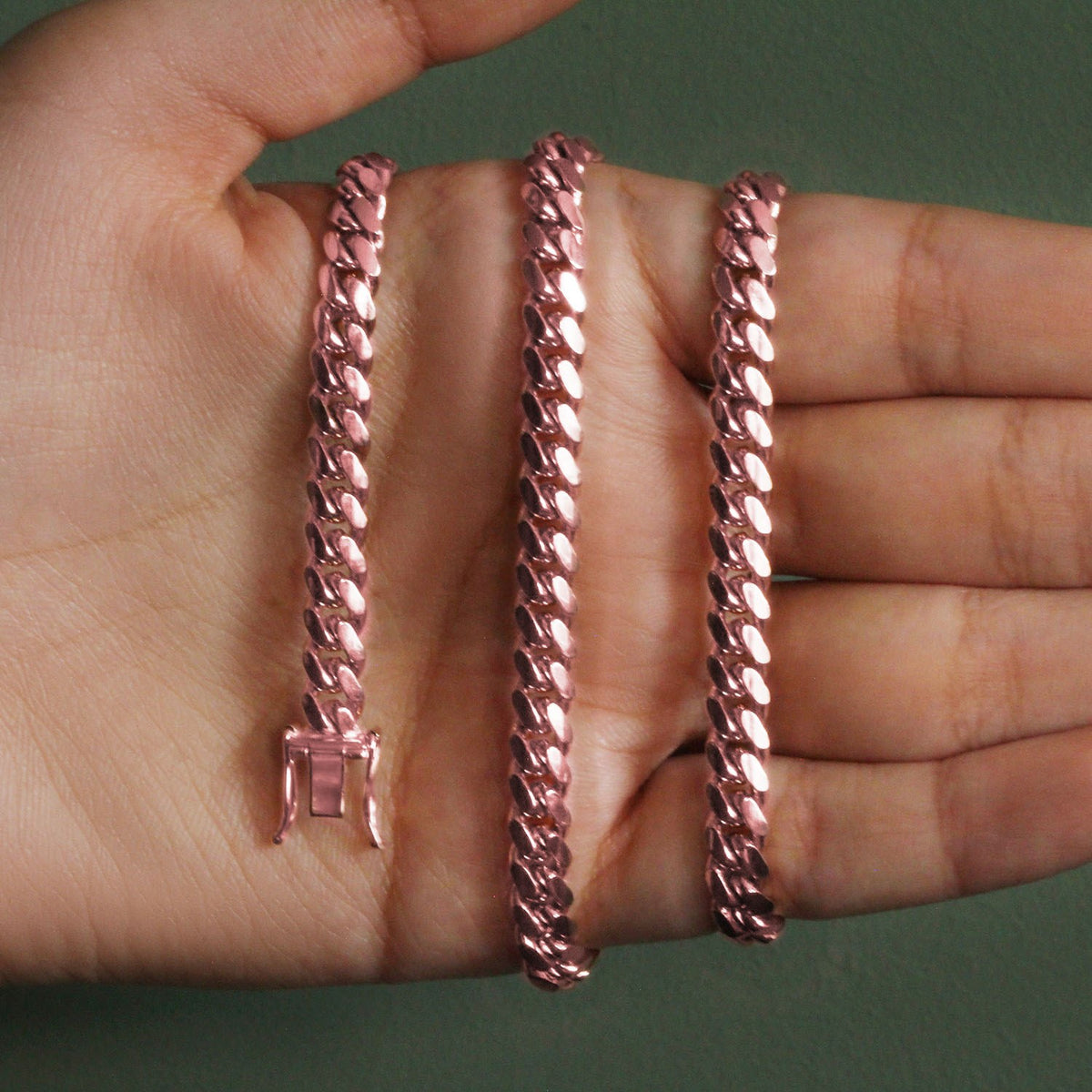 14k Classic Miami Cuban Solid Chain