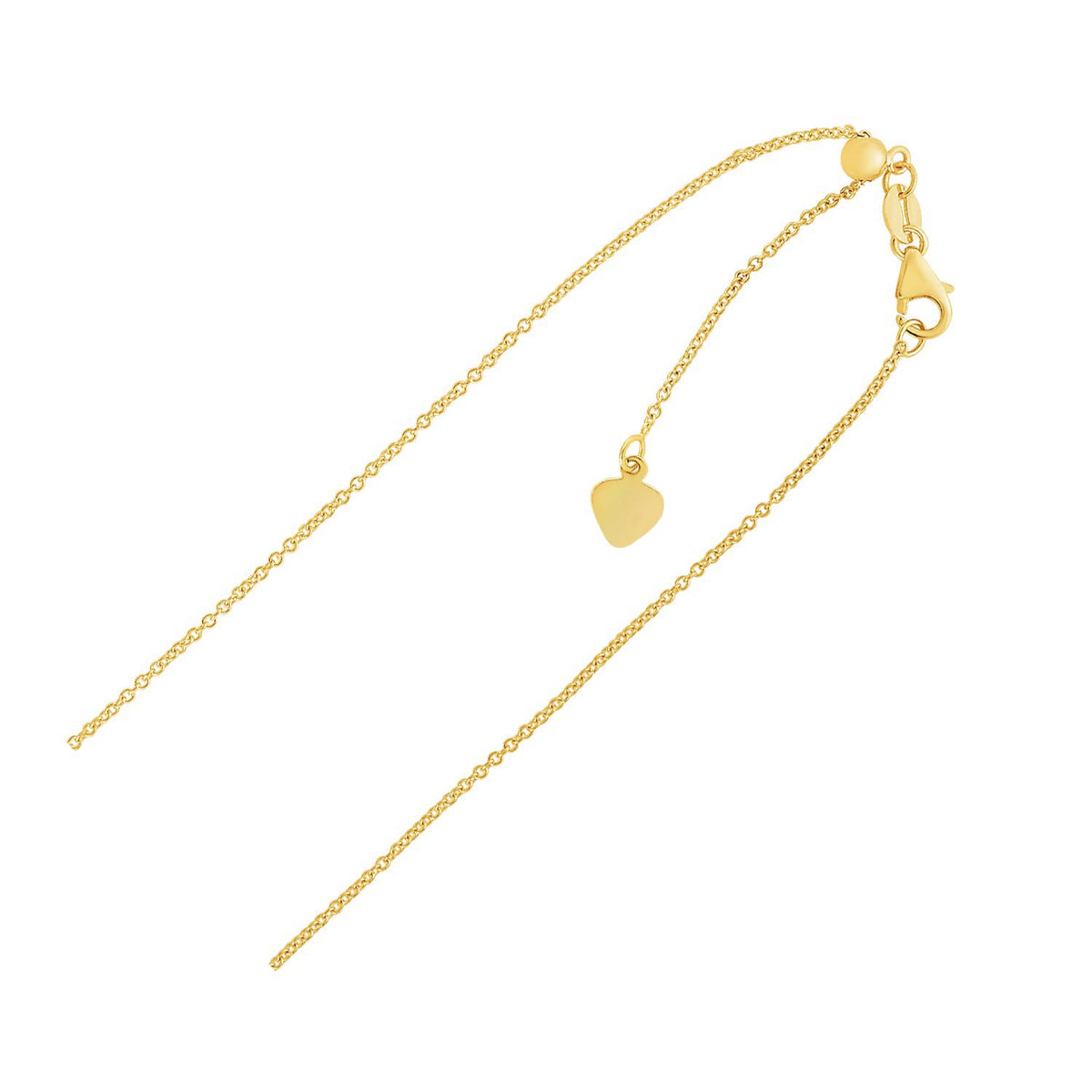14k Adjustable Cable Chain