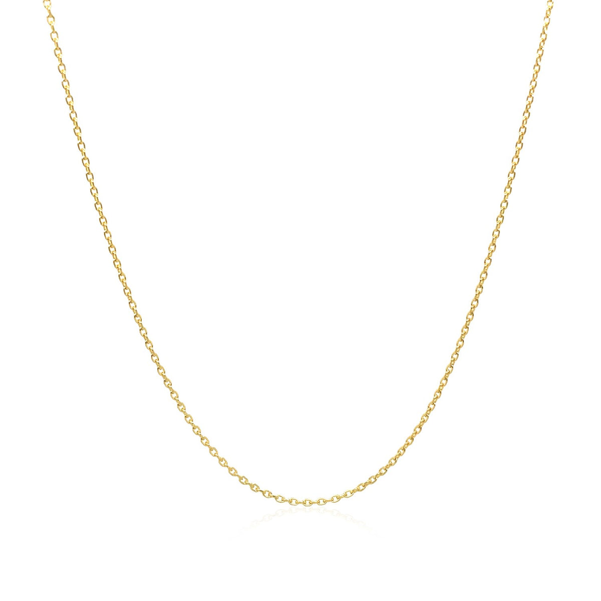 Adjustable Cable Chain in 14k White Gold