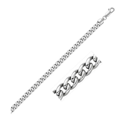 14k Miami Cuban Semi Solid Bracelet (4.50 mm)