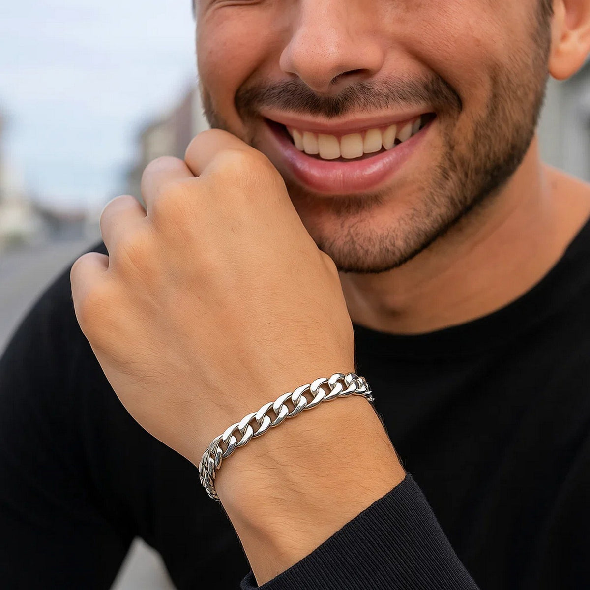 14k Miami Cuban Semi Solid Bracelet (4.50 mm)
